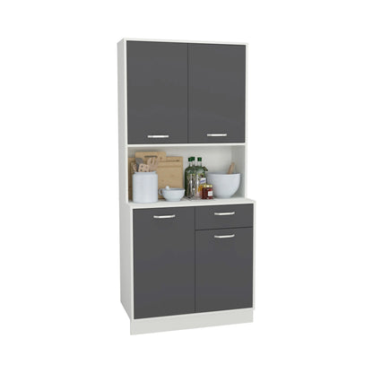 Bufet haaus Oma, Antracit/Alb, L 84 cm