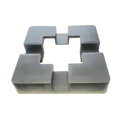 Capac mascare stalp, plastic, Naimeed D6477, 15x15x3 cm, Gri