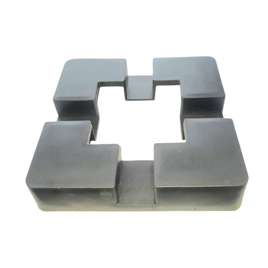 Capac mascare stalp, plastic, Naimeed D6477, 15x15x3 cm, Gri