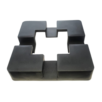 Capac mascare stalp, plastic, Naimeed D6477, 15x15x3 cm, Negru