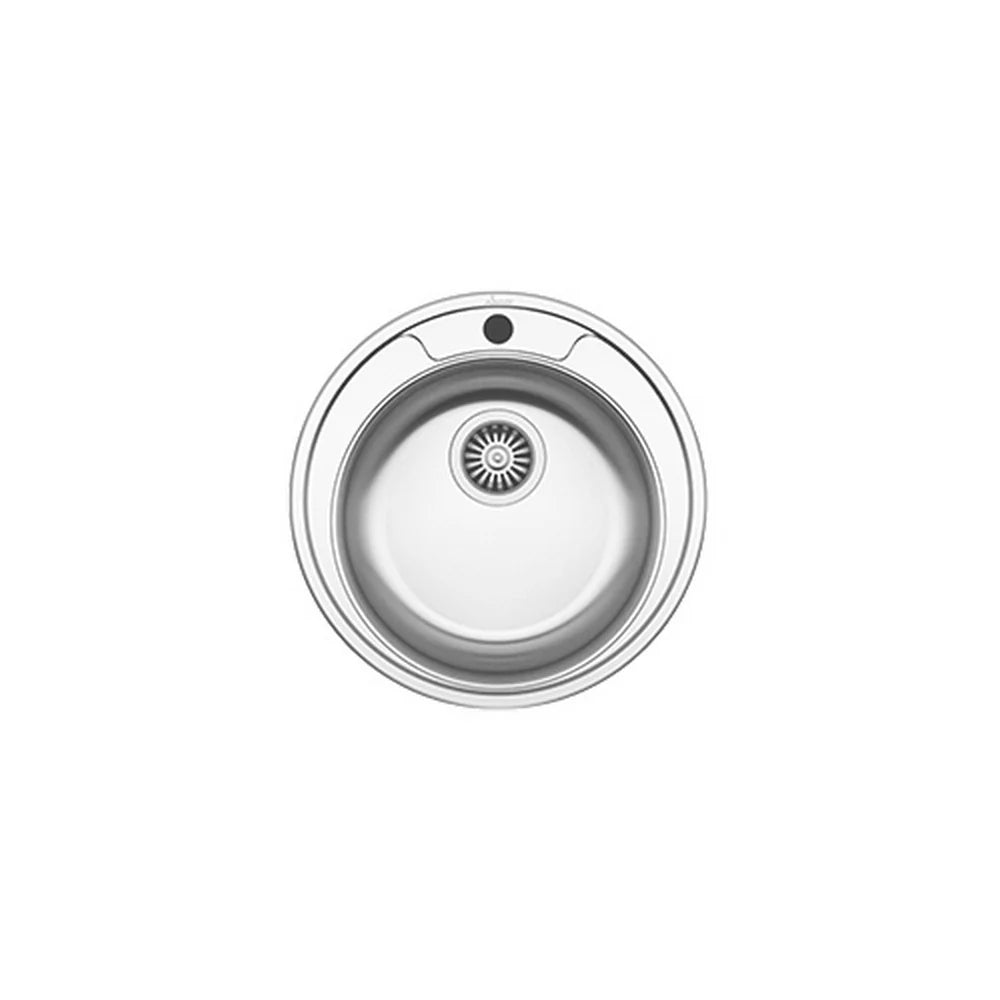 Chiuveta haaus Sanobi, 1 Cuva universala, Inox lucios, pe blat, D 49 cm
