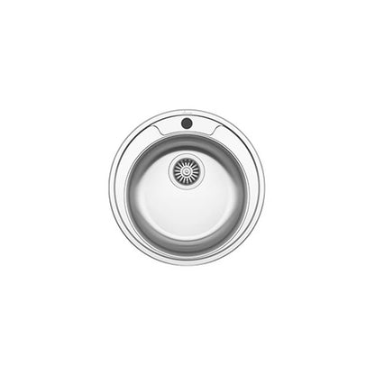 Chiuveta haaus Sanobi, 1 Cuva universala, Inox lucios, pe blat, D 49 cm
