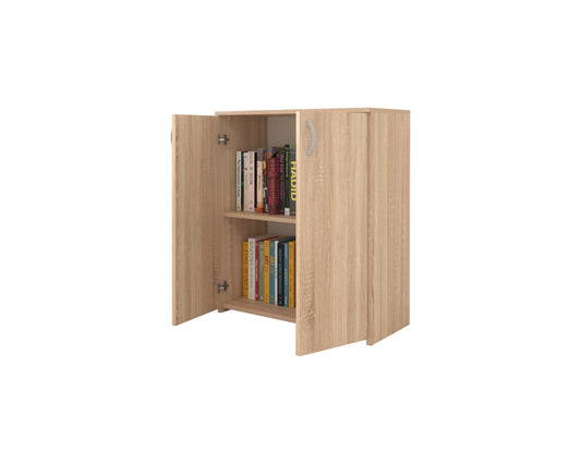 Comoda haaus Creta, 2 Usi, Stejar Sonoma, 80 x 42 x 90 cm