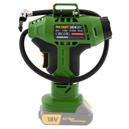 Compresor auto cu acumulator PROCRAFT LK20 , 12L/ min, 18 V, 3200 RPM