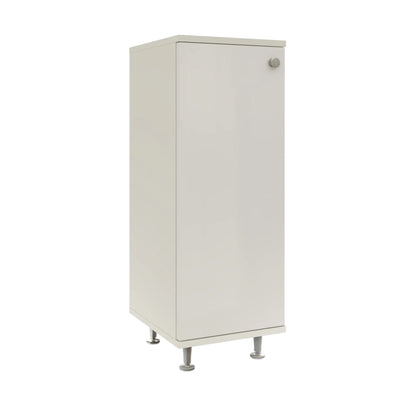 Corp Baie haaus Zaria, 1 Usa, Alb lucios/Alb, MDF, L 30 x l 35 x H 85 cm