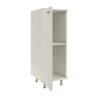 Corp Baie haaus Zaria, 1 Usa, Alb lucios/Alb, MDF, L 30 x l 35 x H 85 cm