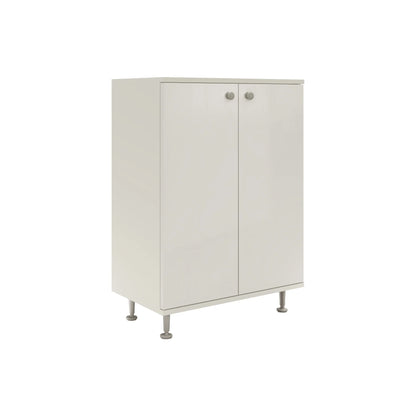 Corp Baie haaus Zaria, 2 Usi, Alb lucios/Alb, MDF, L 60 x l 35 x H 85 cm