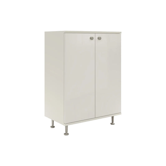 Corp Baie haaus Zaria, 2 Usi, Alb lucios/Alb, MDF, L 60 x l 35 x H 85 cm
