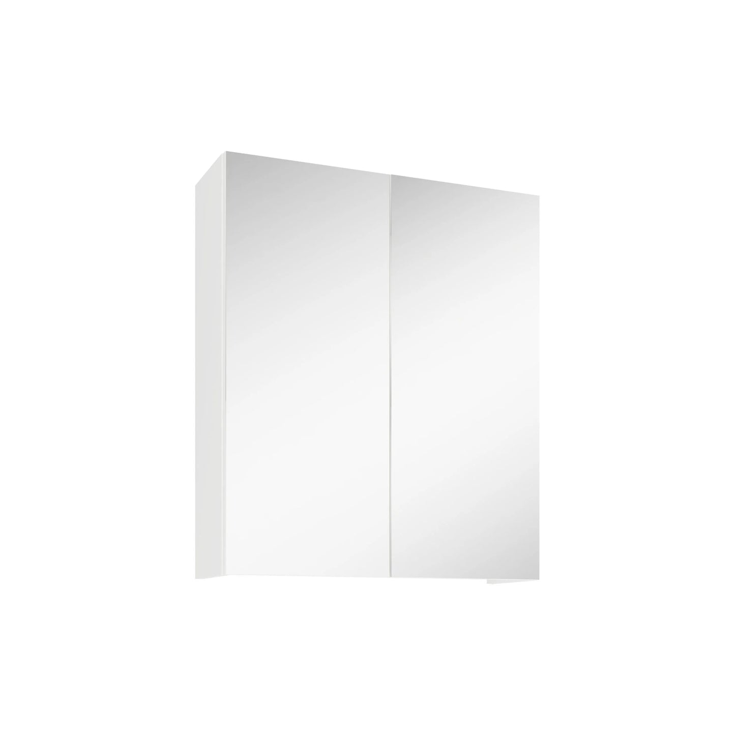 Corp Baie haaus Zed, Suspendat, 2 Usi, cu oglinda, Alb, 60 x 22 x 72 cm