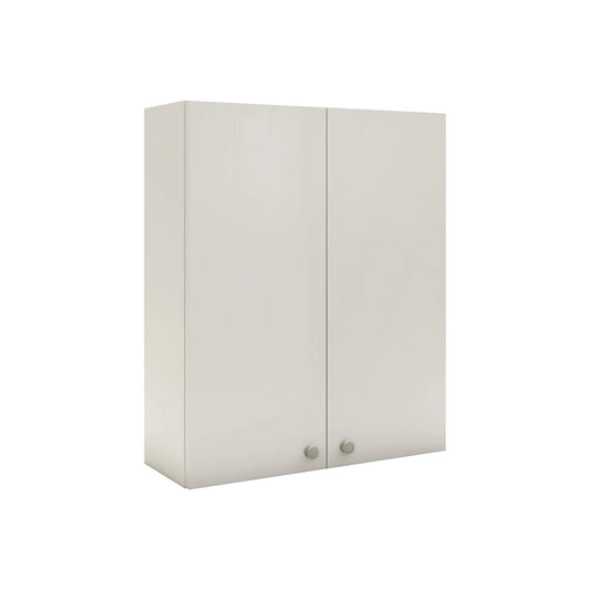 Corp Baie haaus Zaria, Suspendat, 2 Usi, Alb lucios/Alb, MDF, L 60 x l 22 x H 72 cm