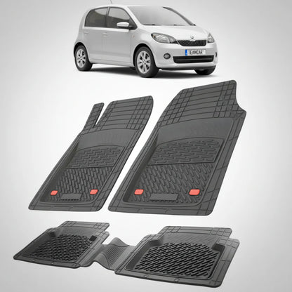 Covorase Skoda Citigo I Compatibile Hatchback 2011-2017 | Black