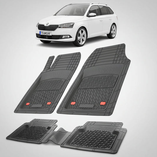Covorașe Skoda Fabia III Combi Facelift 2018-2021 | Black Edition – TeamCar®