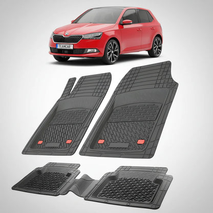 Covorașe Skoda Fabia III Hatchback Facelift 2018-2021 | Black Edition – TeamCar®