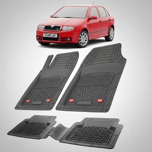 Covorașe Skoda Fabia I 2004-2007 | Black Edition – TeamCar®
