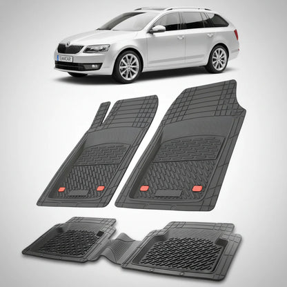 Covorașe Skoda Octavia III Combi 2013-2016 | Black Edition – TeamCar®