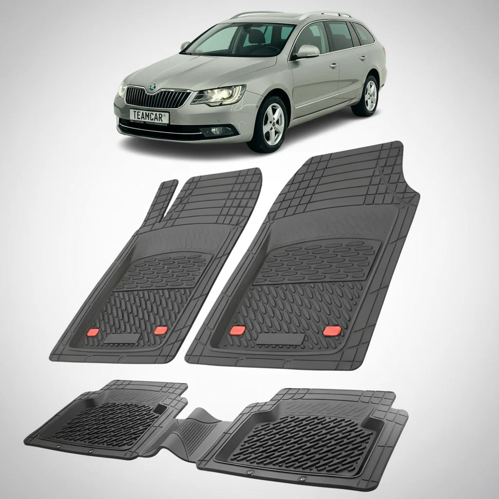 Covorașe Skoda Superb II Combi 2013-2015 | Black Edition – TeamCar®