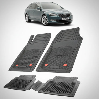 Covorașe Skoda Superb III Combi 2015-2019 | Black Edition – TeamCar®