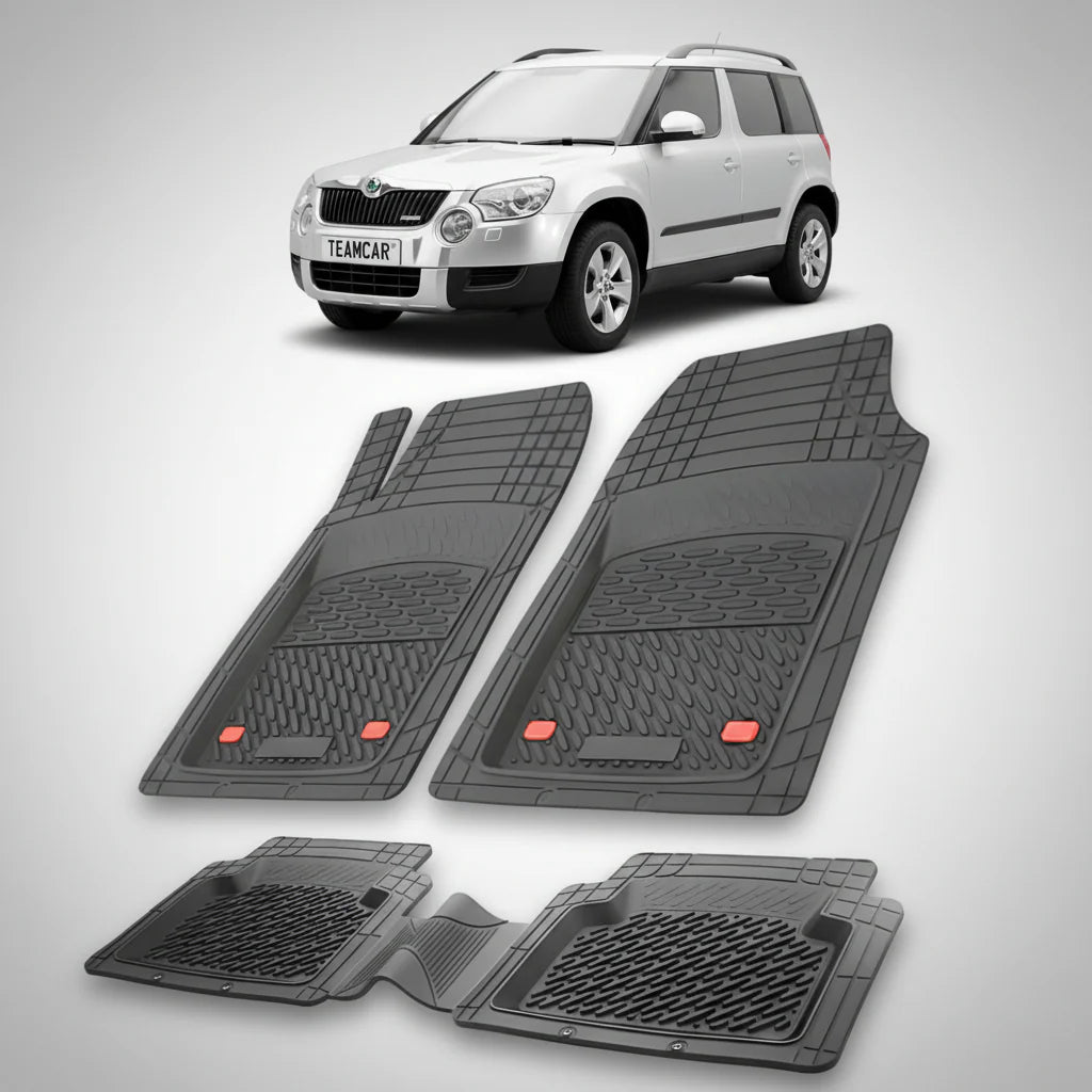 Covorașe Skoda Yeti I 2009-2013 | Black Edition – TeamCar®