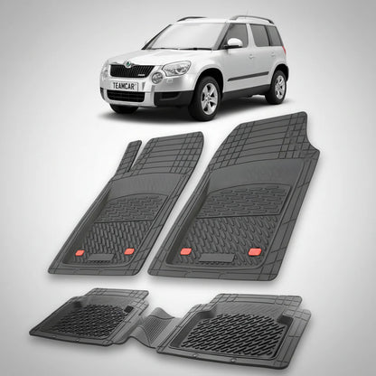 Covorașe Skoda Yeti I 2009-2013 | Black Edition – TeamCar®