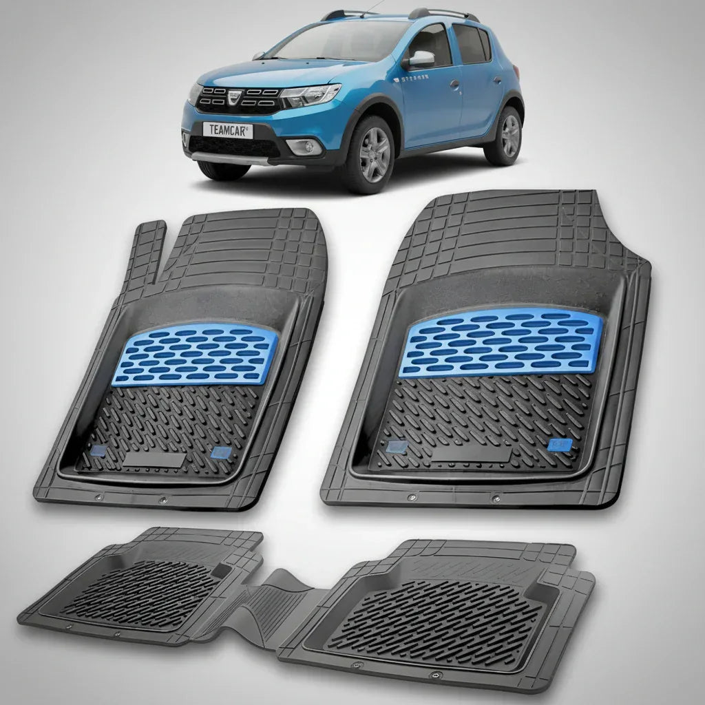 Covorașe Dacia Sandero Stepway II 2012-2020 Compatibile | Blue Edition – TeamCar®