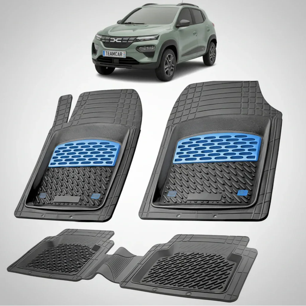 Covorașe Dacia Spring 100% Electric 2021-2024 Compatibile | Blue Edition – TeamCar®