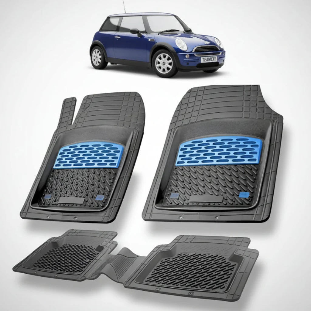 Covorașe MINI Hatch R50 R53 2001-2006 | Blue Edition – TeamCar®