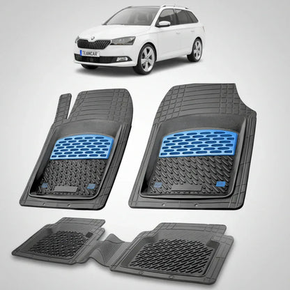Covorașe Skoda Fabia III Combi Facelift 2018-2021 | Blue Edition – TeamCar®
