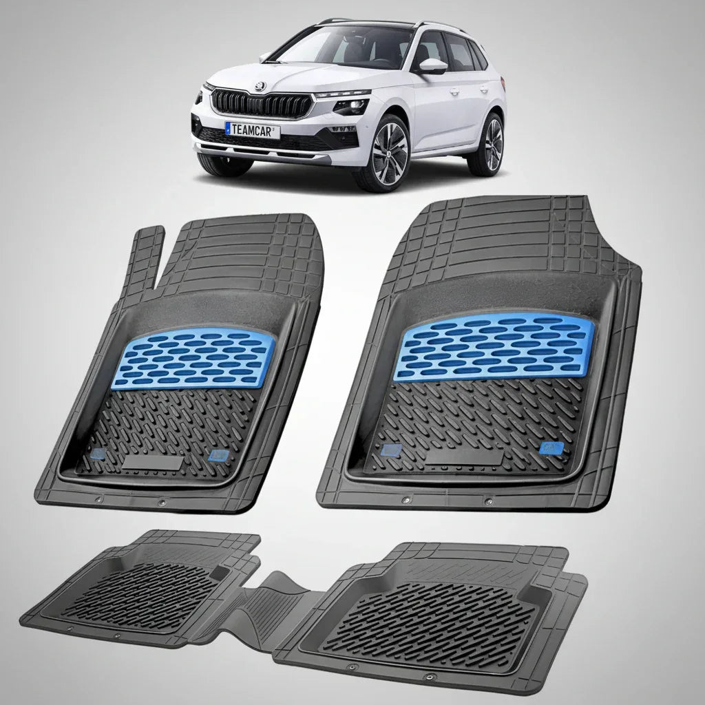 Covorașe Skoda Kamiq I 2019+ | Blue Edition – TeamCar®