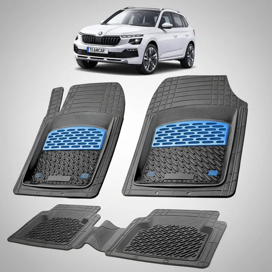 Covorașe Skoda Kamiq I 2019+ | Blue Edition – TeamCar®