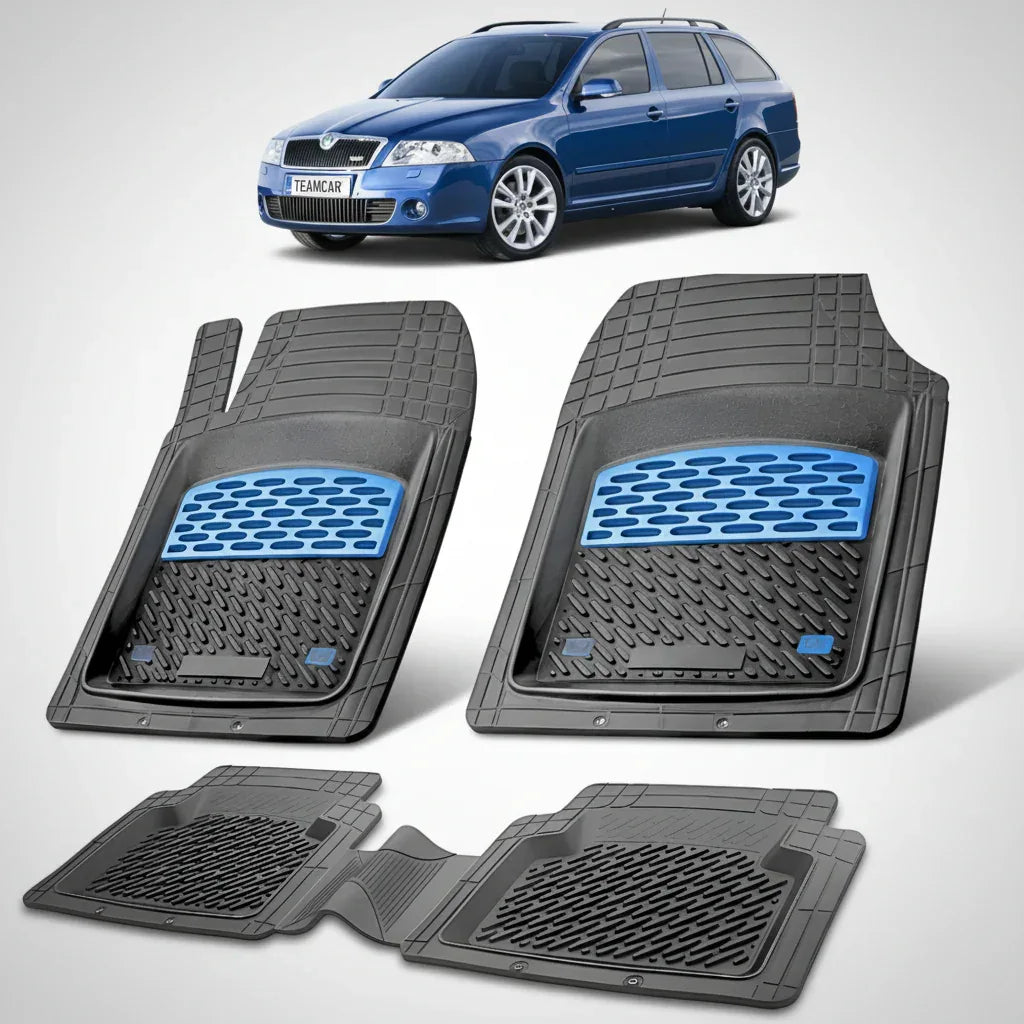 Covorașe Skoda Octavia II Combi 2004-2013 | Blue Edition – TeamCar®