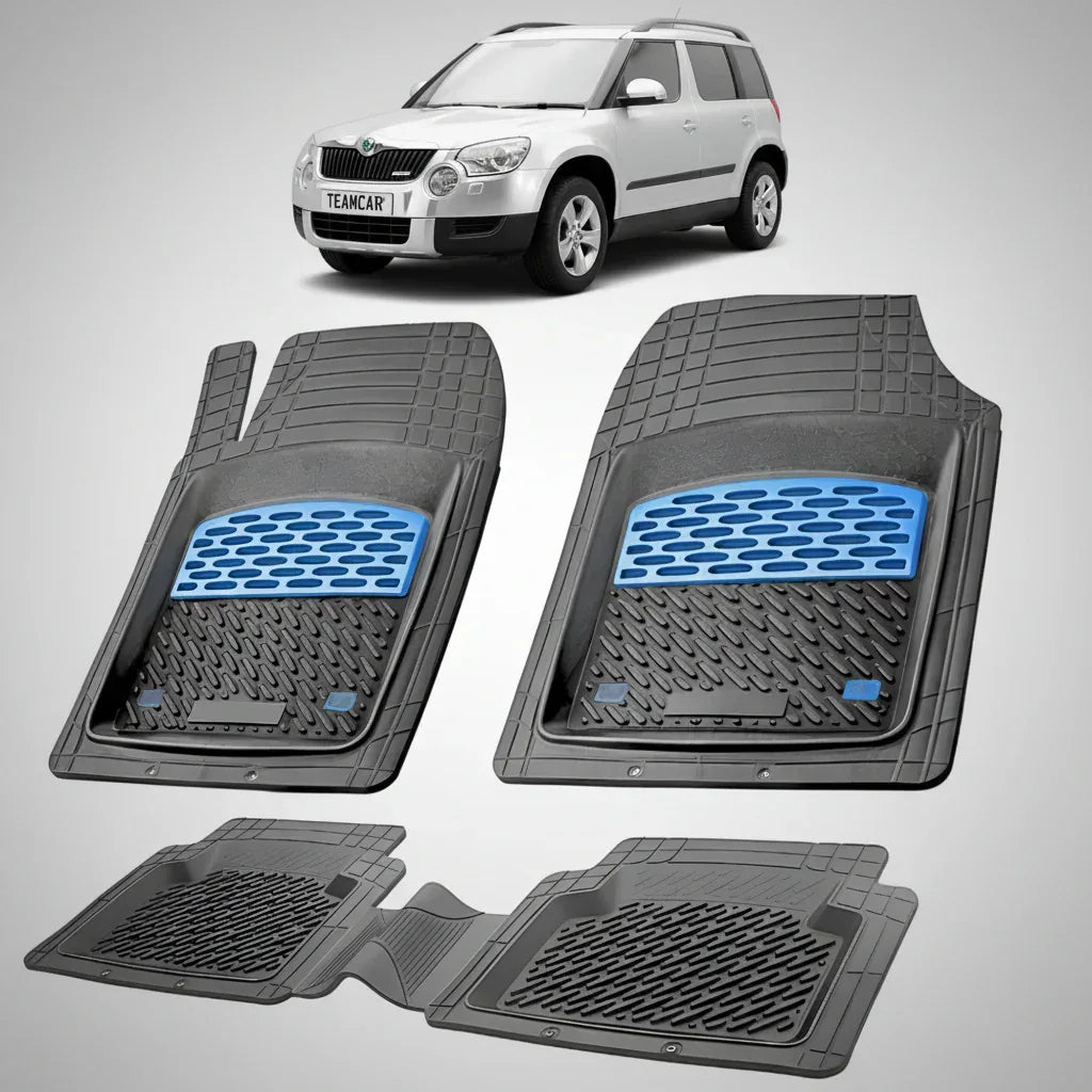 Covorașe Skoda Yeti I 2009-2013 | Blue Edition – TeamCar®