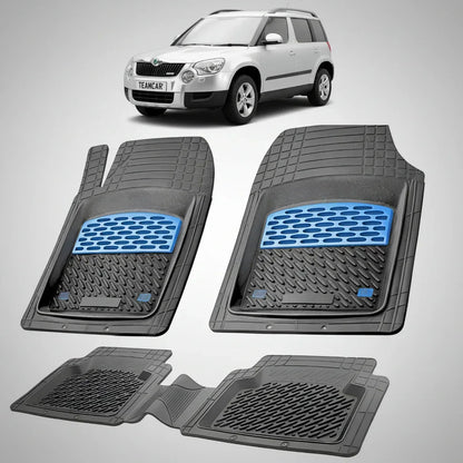 Covorașe Skoda Yeti I 2009-2013 | Blue Edition – TeamCar®