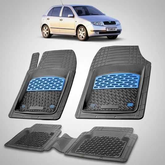 Covorașe Skoda Fabia I 1999-2007 | Blue Edition – TeamCar®