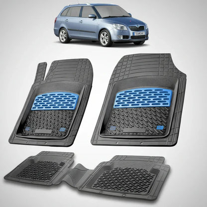Covorașe Skoda Fabia II Combi 2007-2014 | Blue Edition – TeamCar®