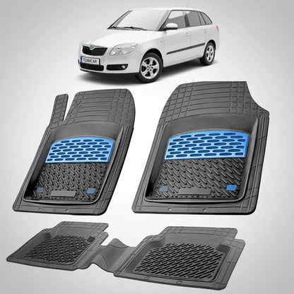 Covorașe Skoda Fabia II 2007-2014 | Blue Edition – TeamCar®