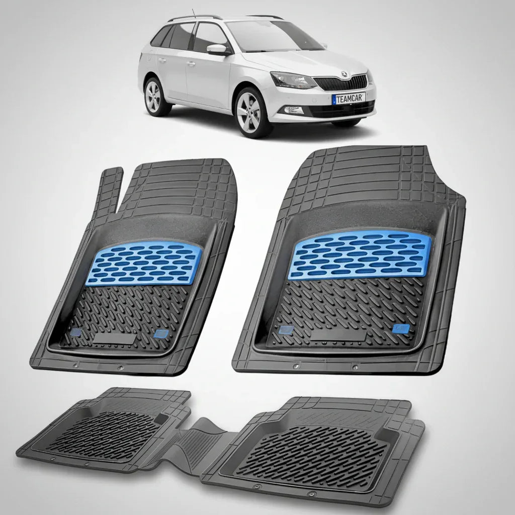 Covorașe Skoda Fabia III Combi 2014-2021 | Blue Edition – TeamCar®