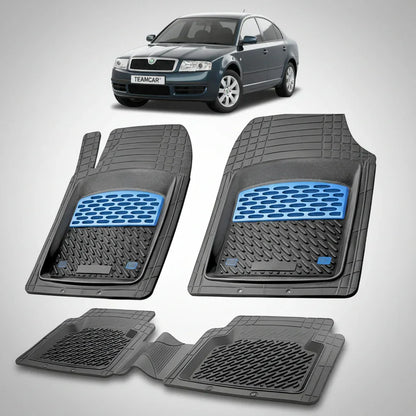 Covorașe Skoda Superb I 2001-2008 | Blue Edition – TeamCar®