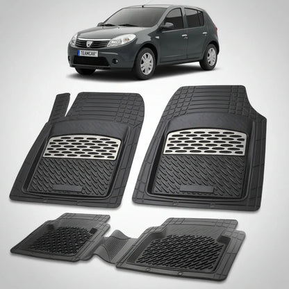 Covorașe Dacia Sandero I Hatchback 2008-2012 Compatibile | Silver Edition – TeamCar®