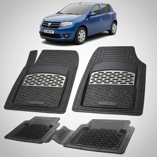 Covorașe Dacia Sandero II Hatchback 2012-2020 Compatibile | Silver Edition – TeamCar®