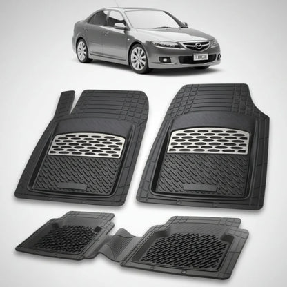 Covorașe Mazda 6 GG Facelift Hatchback 5 uși Compatibile 2005-2008 | Silver