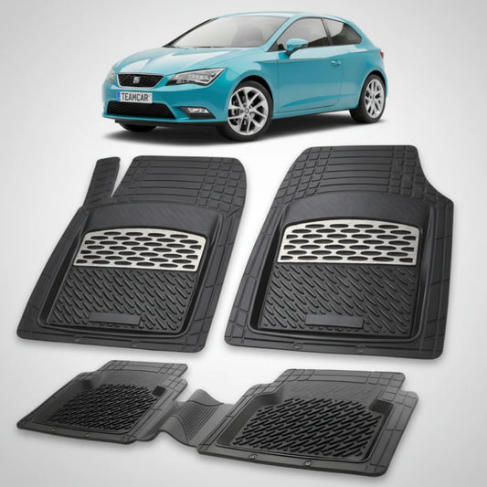 Covorase Seat Leon Hatchback 3 Usi Compatibile 2013-2017 | Silver