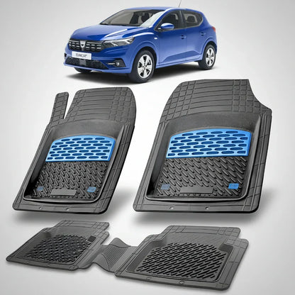 Covorașe Auto Dacia Sandero III Hatchback 2020-prezent Compatibile | Blue Edition – TeamCar®