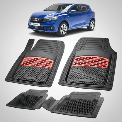 Covorașe Auto Dacia Sandero III Hatchback 2020-prezent Compatibile | Red Edition – TeamCar®