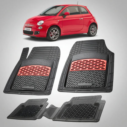 Covorase Fiat 500 Hatchback Compatibile 2007-2015 | Red