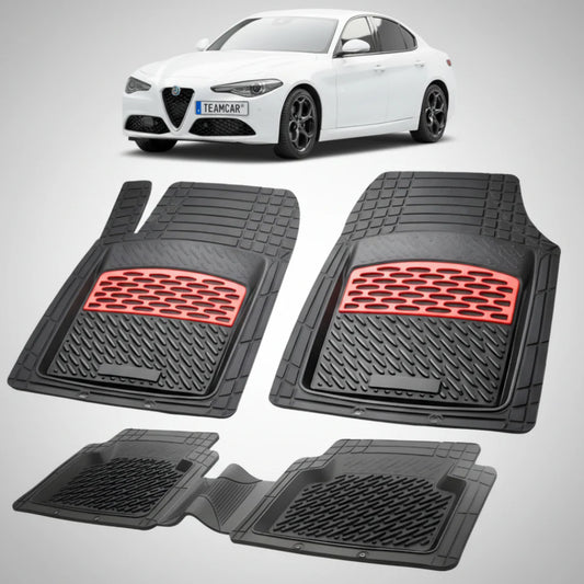 Covorase Alfa Romeo Giulia Sedan Pre-Facelift Compatibile 2016-2020 | Red