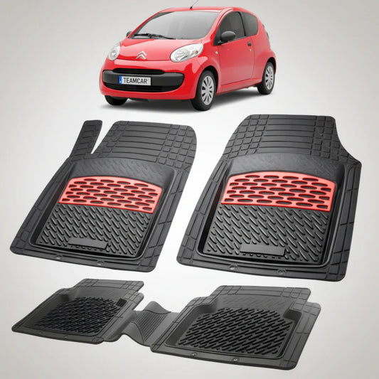 Covorase Citroen C1 Hatchback 3 Usi Pre-Facelift Compatibile 2005-2009 | Red