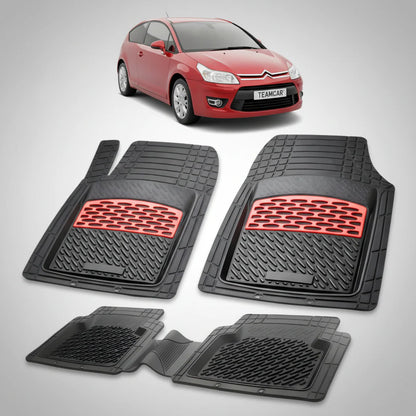 Covorase Citroen C4 Hatchback 3 Usi Facelift Compatibile 2008-2010 | Red