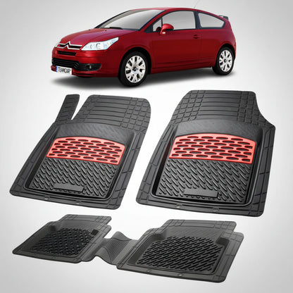 Covorase Citroen C4 Hatchback 3 Usi Pre-Facelift Compatibile 2004-2008 | Red