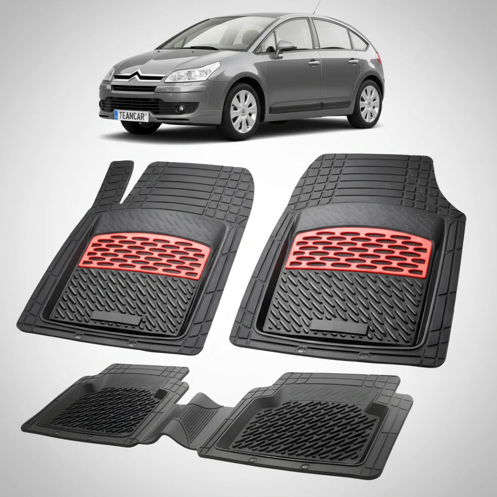 Covorase Citroen C4 Hatchback 5 Usi Pre-Facelift Compatibile 2004-2008 | Red