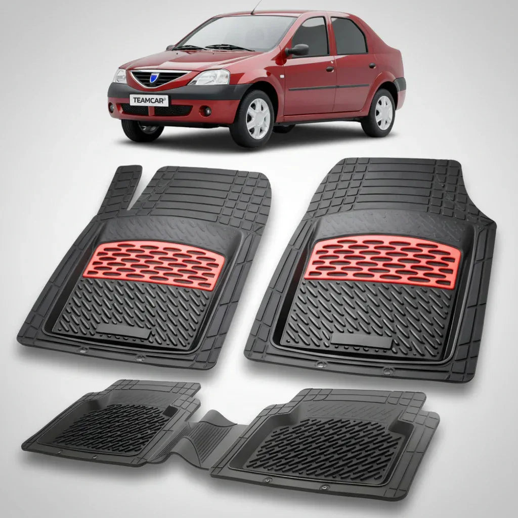 Covorașe Dacia Logan I 2004-2012 | Red Edition – TeamCar®
